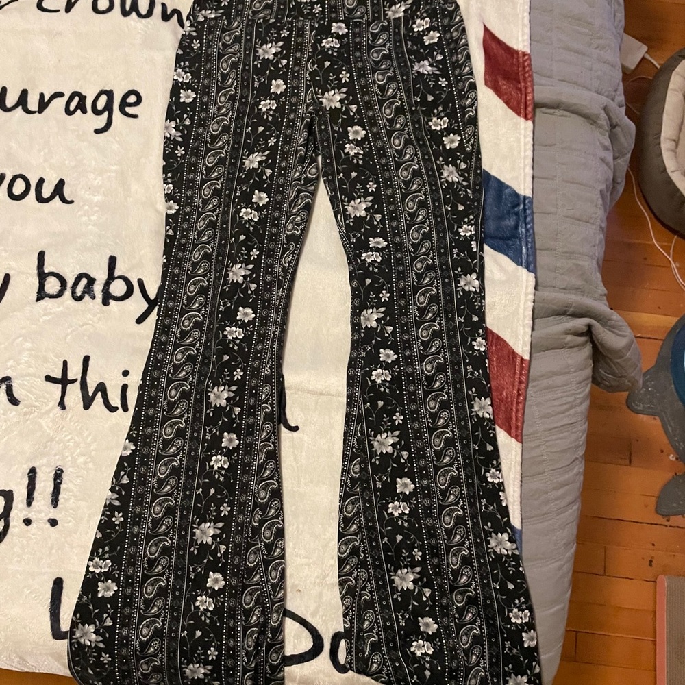 Cute boho bootcut yoga pants